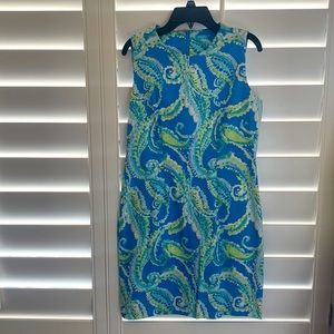 Summer dress size 6, mix colors, J. McLaughlin brands, 97% cotton & 3% spandex.